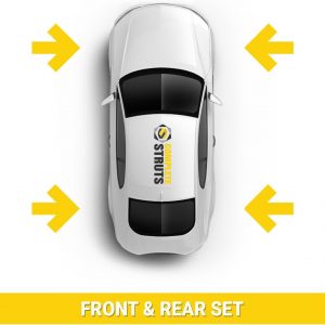 Reemplazo de conjuntos de resorte helicoidal y de Quick Complete Struts delantero y trasero para Honda Civic 1996-2000 (juego de 4)