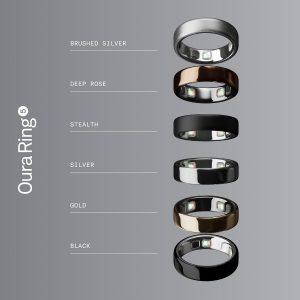 OURA Ring 5 Smart Ring - Silver - Size 8 - Fitness & Sleep Tracker