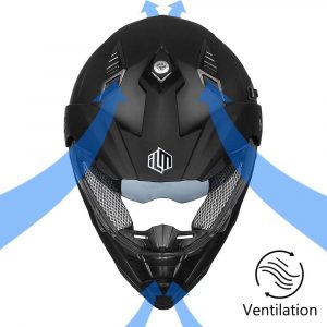 ILM DOT Motorcycle Dual Sport Dirt Bike Full Face Helmet ATV Men Women 606V