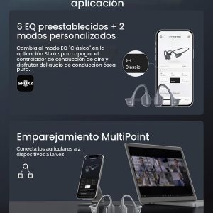 SHOKZ OpenRun Pro 2 Auriculares deportivos Bluetooth con conducción ósea