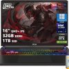 msi Portátil para juegos Vector 16 HX AI | QHD+ IPS 240Hz de 16 pulgadas | Intel Core Ultra 7 255HX | 32 GB DDR5 1TB SSD | GeForce RTX 5070 Ti (hasta 992 AI Tops) | RGB retroiluminado Thunderbolt 5 Win11 Pro con accesorio DLCA