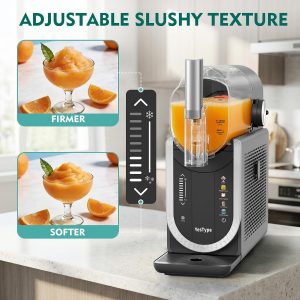 Slushie Machine, Frozen Drink Maker for Home & Party 90oz Gray