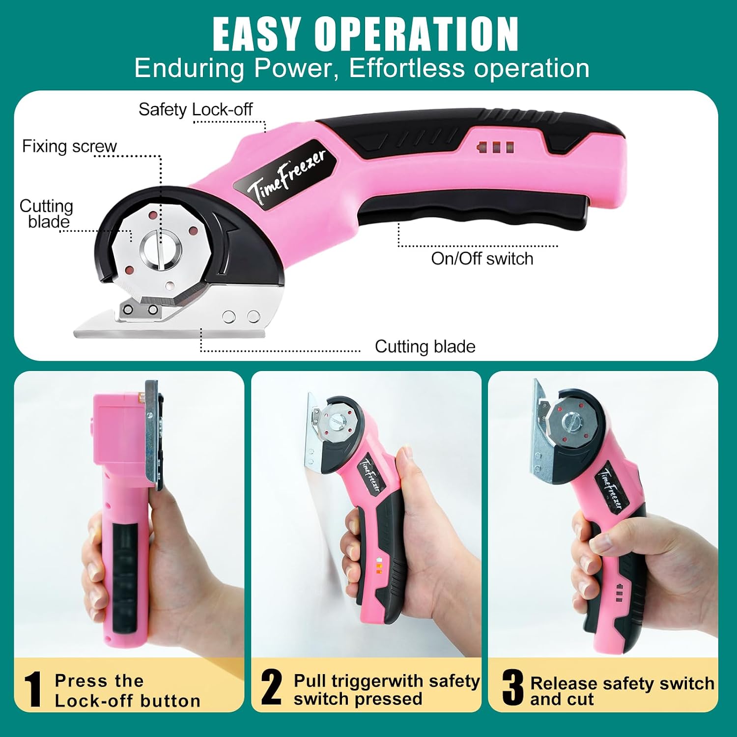 4V Electric Cardboard Cutter with LED Light