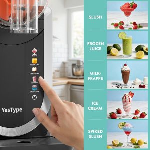 Slushie Machine, Frozen Drink Maker for Home & Party 90oz Gray