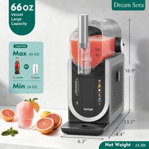 Slushie Machine, Frozen Drink Maker for Home & Party 90oz Gray