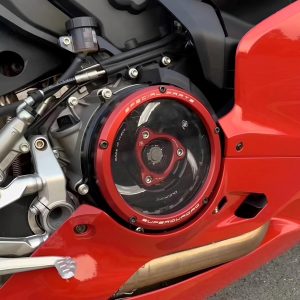VITINO Motorcycle Clutch Cover for Ducati Panigale 959 1199 1299(Black)