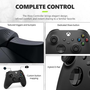 Xbox Microsoft Series S 1TB SSD Console Carbon Black - Includes Wireless Controller - Up to 120 frames per second - 10GB RAM 1TB SSD