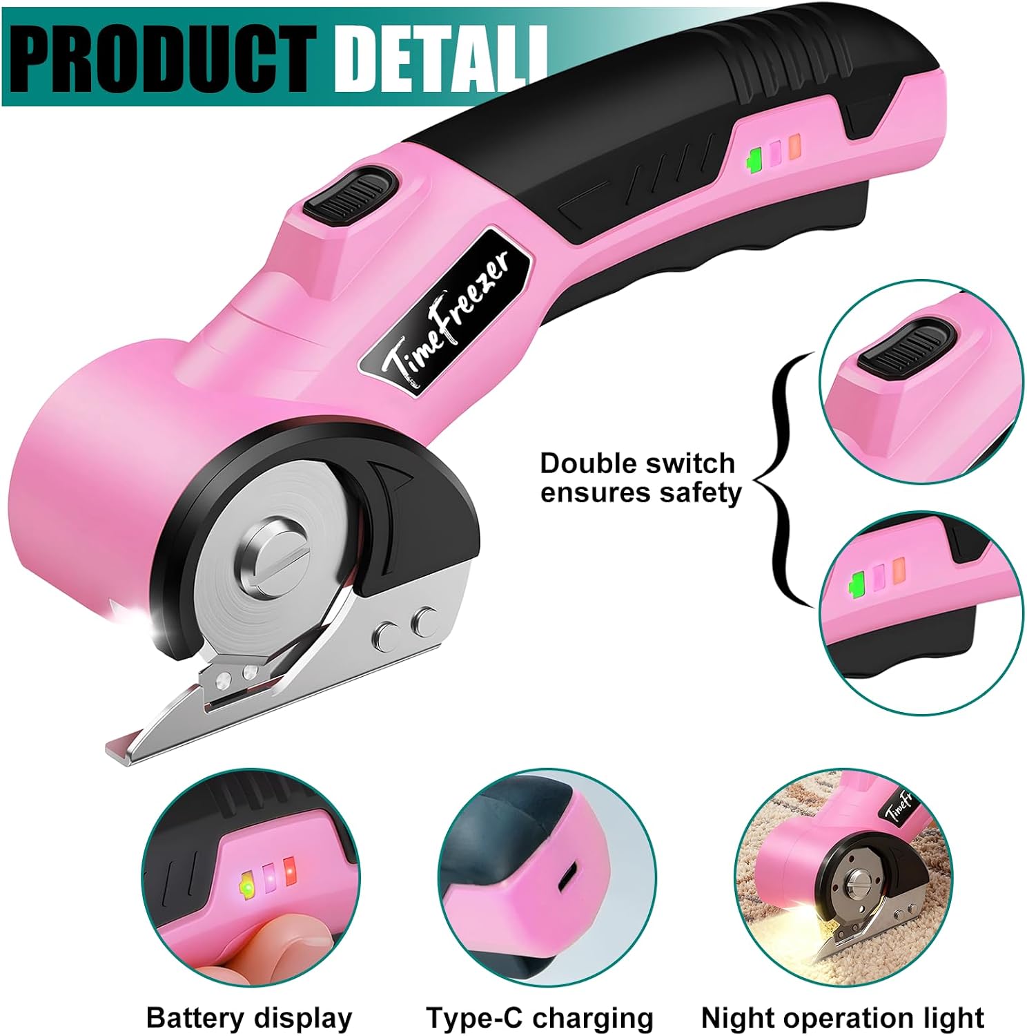 4V Electric Cardboard Cutter with LED Light