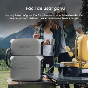 EF ECOFLOW Delta Serie 3 Batería Extra Inteligente de 1024Wh, Batería de Expansión LiFePO4 para Estación de Energía Delta 2/Delta 3/Delta 3 Plus/Delta 3 1500