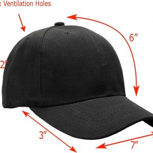 Falari - 12 unidades de gorras de béisbol, lisas y de tamaño ajustable, venta al por mayor