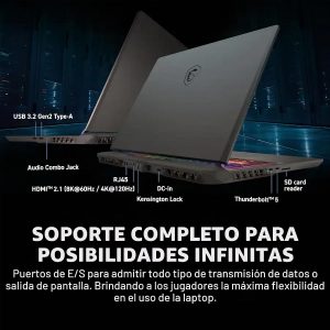 msi Portátil para juegos Vector 16 HX AI | QHD+ IPS 240Hz de 16 pulgadas | Intel Core Ultra 7 255HX | 32 GB DDR5 1TB SSD | GeForce RTX 5070 Ti (hasta 992 AI Tops) | RGB retroiluminado Thunderbolt 5 Win11 Pro con accesorio DLCA