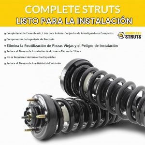 Reemplazo de conjuntos de resorte helicoidal y de Quick Complete Struts delantero y trasero para Honda Civic 1996-2000 (juego de 4)