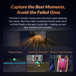 FLASHFORGE Creator 5 Pro 3D Printer, 4 Toolheads with 7s Toolchanger, Industrial Multi-Material & Mixed-Material Printing, Fully Enclosed CoreXY 65°C Active Chamber Heating Better Engineering Prints