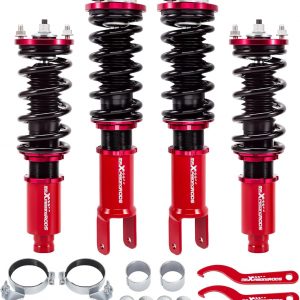 maXpeedingrods Coilovers para Honda Civic 1988-2000, para Honda CRX 1988-1991, para Honda CR-X del Sol 1992-1995, para Acura Integra 1994-2001, Kit de Suspensión Coilovers de Altura Ajustable Kit de