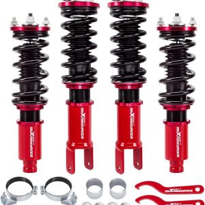 maXpeedingrods Coilovers para Honda Civic 1988-2000, para Honda CRX 1988-1991, para Honda CR-X del Sol 1992-1995, para Acura Integra 1994-2001, Kit de Suspensión Coilovers de Altura Ajustable Kit de