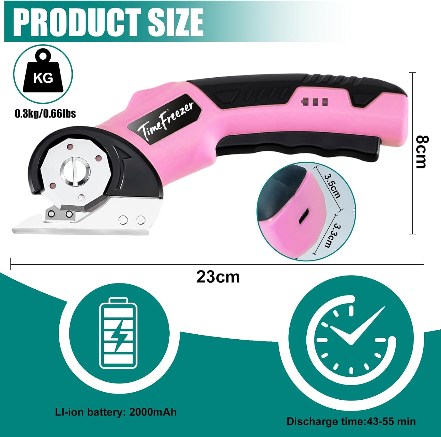 4V Electric Cardboard Cutter with LED Light