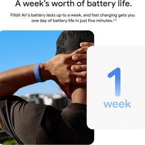 Google Fitbit Air - Screenless Activity Tracker, Obsidian