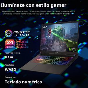 msi Portátil para juegos Vector 16 HX AI | QHD+ IPS 240Hz de 16 pulgadas | Intel Core Ultra 7 255HX | 32 GB DDR5 1TB SSD | GeForce RTX 5070 Ti (hasta 992 AI Tops) | RGB retroiluminado Thunderbolt 5 Win11 Pro con accesorio DLCA