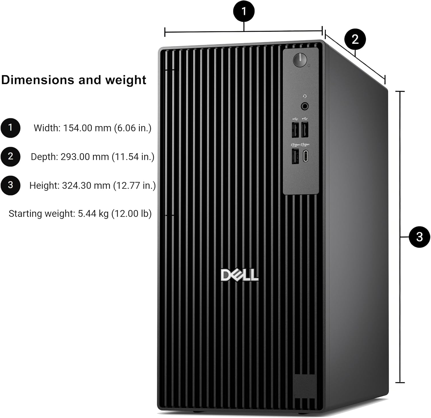 Dell Pro Tower Desktop Computers, Intel 20-Core i7-14700, 16GB RAM, 512GB