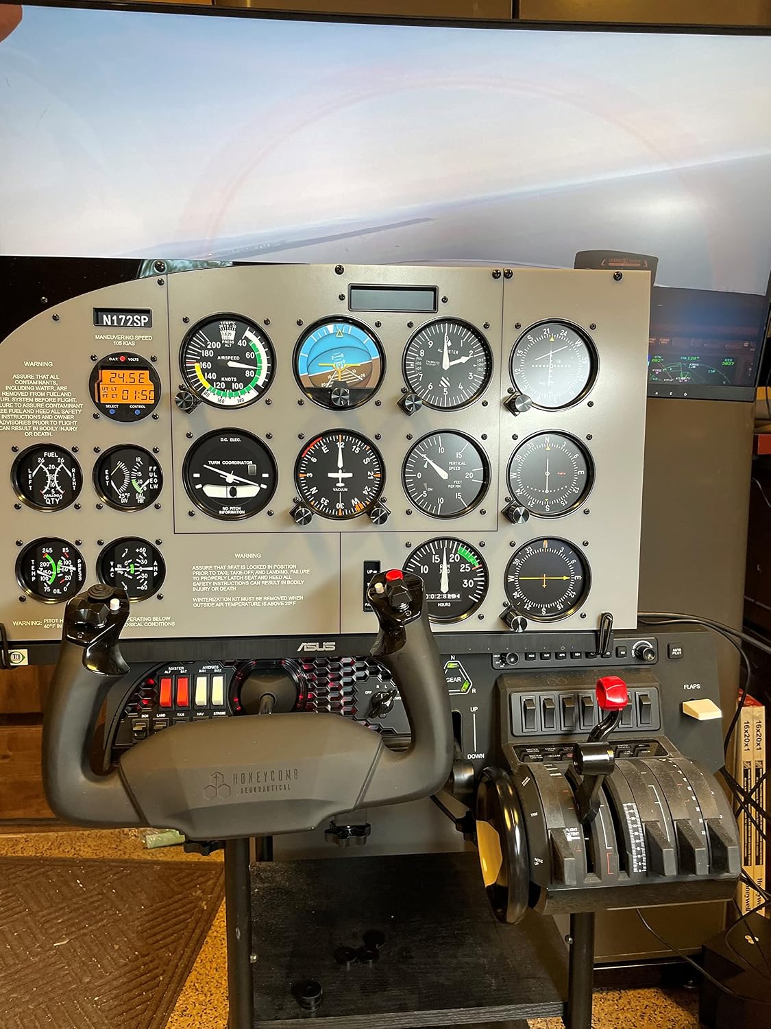 Cessna 172 Gen2 Flatscreen Panel w/Software