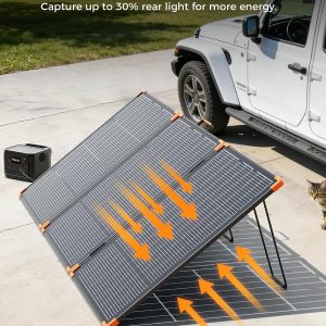ZOUPW 230W Bifacial Portable Solar Panel N-Type 16BB for Power Station