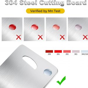 3 PCS 304 Stainless Steel Cutting Board Set for Kitchen