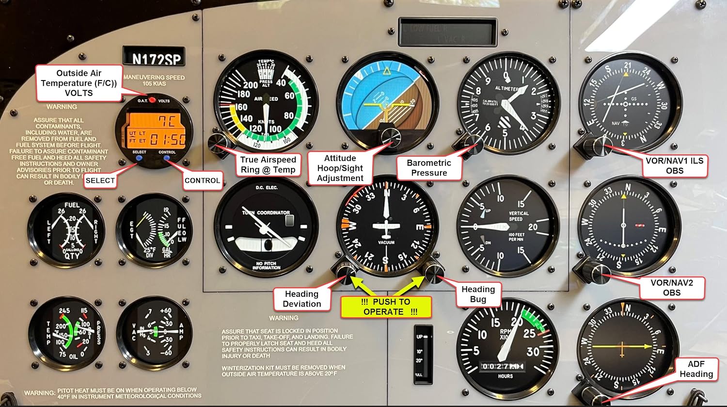 Cessna 172 Gen2 Flatscreen Panel w/Software