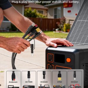 ZOUPW 230W Bifacial Portable Solar Panel N-Type 16BB for Power Station
