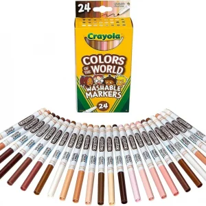 Caja de marcadores Crayola 24 colores Color of the World punta fina