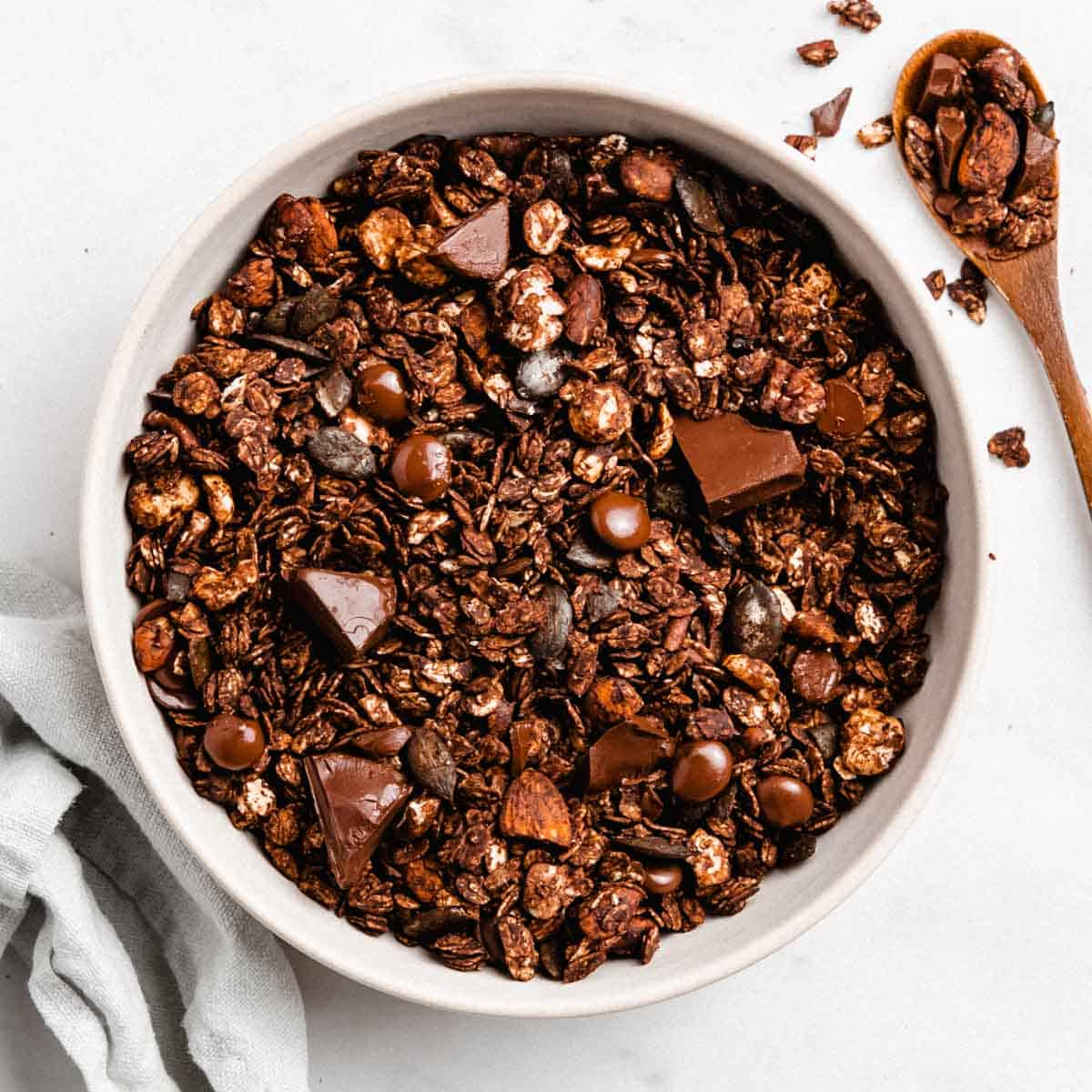 Granola de chocolate