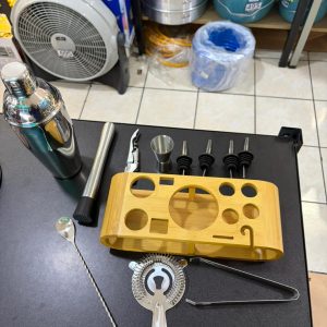 Set de Coctelería de Acero Inoxidable