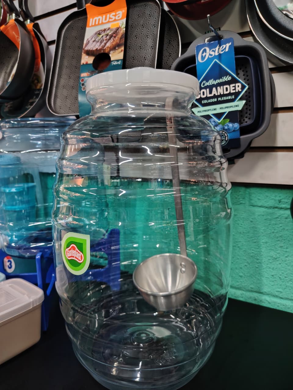 Vitrolero de 20 Litros con Cucharón de Aluminio
