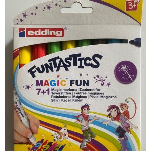 Marcadores En Estuche Edding Magico 7+1 Jumbo