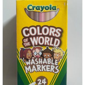 Caja de marcadores Crayola 24 colores Color of the World punta fina