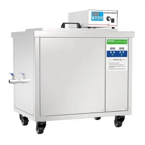 Limpiador ultrasónico industrial de 45 L | Potencia digital ajustable para la limpieza de motores, DPF y engranajes de autopartes